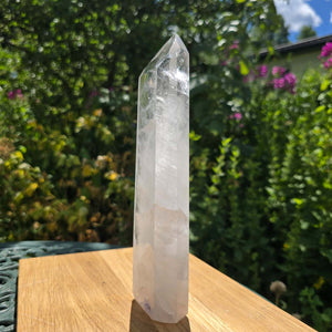 Bergkristall, Quarz, Obelisk geschliffen - 22x6x3 cm - Nr 194