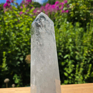 Bergkristall, Quarz, Obelisk geschliffen - 23x7x5 cm - Nr 203