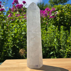 Bergkristall, Quarz, Obelisk geschliffen UNIKAT Nr. 20