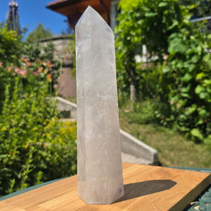 Bergkristall, Quarz, Obelisk geschliffen UNIKAT Nr. 20