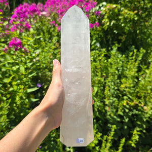 Bergkristall, Quarz, Obelisk geschliffen UNIKAT Nr. 20