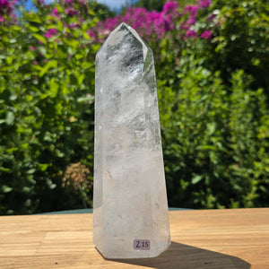 Bergkristall, Quarz, Obelisk geschliffen - 20x7x5 cm - Nr 215