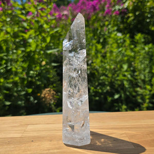 Bergkristall, Quarz, Obelisk geschliffen - 18x7x4 cm - Nr 218