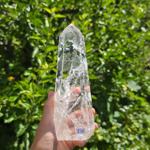 Bergkristall, Quarz, Obelisk geschliffen - 18x7x4 cm - Nr 218