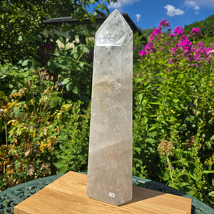 Bergkristall, Quarz, Obelisk geschliffen - 43x12x8 cm - Nr 21
