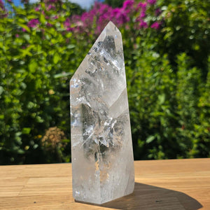 Bergkristall, Quarz, Obelisk geschliffen - 18x8x7 cm - Nr 226