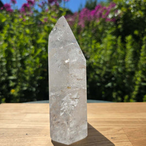 Bergkristall, Quarz, Obelisk geschliffen - 16x8x5 cm - Nr 234