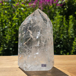 Bergkristall, Quarz, Obelisk geschliffen - 17x11x5 cm - Nr 235