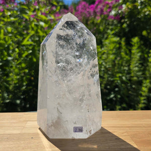 Bergkristall, Quarz, Obelisk geschliffen - 19x11x8 cm - Nr 236
