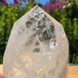 Bergkristall, Quarz, Obelisk geschliffen - 16x11x6 cm - Nr 237