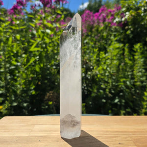 Bergkristall, Quarz, Obelisk geschliffen - 20x5x3 cm - Nr 239