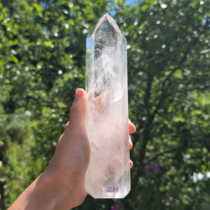 Bergkristall, Quarz, Obelisk geschliffen - 20x5x3 cm - Nr 239