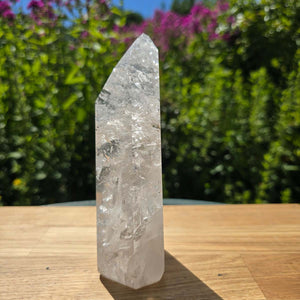Bergkristall, Quarz, Obelisk geschliffen - 16x7x4 cm - Nr 241
