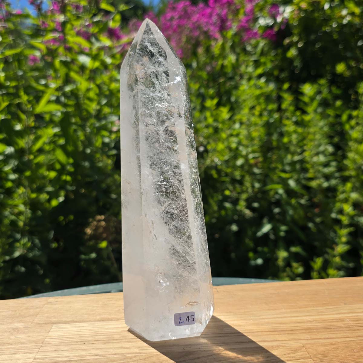 Bergkristall, Quarz, Obelisk geschliffen - 20x6x5 cm - Nr 245