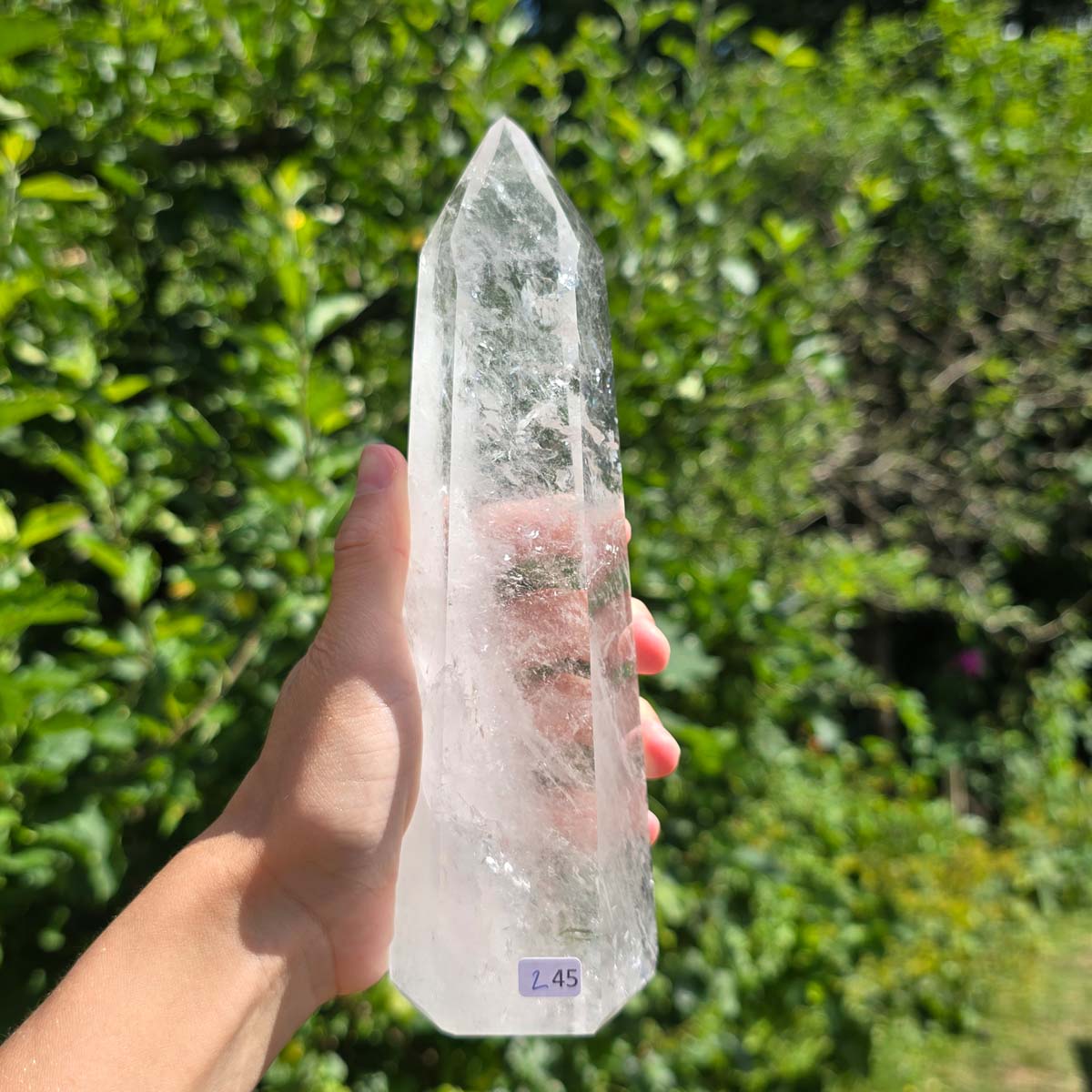 Bergkristall, Quarz, Obelisk geschliffen - 20x6x5 cm - Nr 245