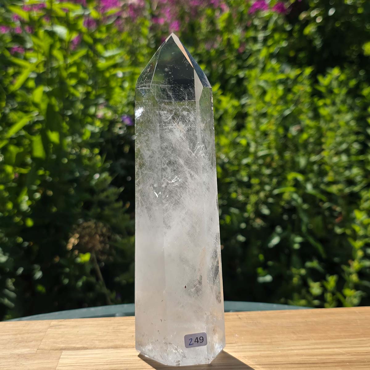 Bergkristall, Quarz, Obelisk geschliffen - 20x6x4 cm - Nr 249