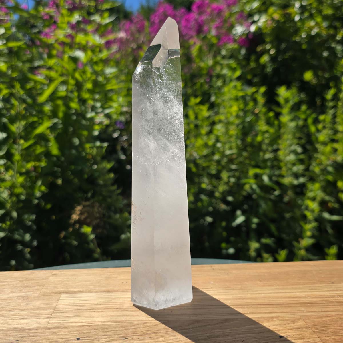 Bergkristall, Quarz, Obelisk geschliffen - 20x6x4 cm - Nr 249