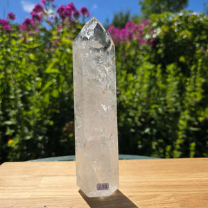 Bergkristall, Quarz, Obelisk geschliffen - 20x5x3 cm - Nr 251