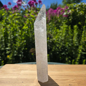 Bergkristall, Quarz, Obelisk geschliffen - 20x5x3 cm - Nr 251