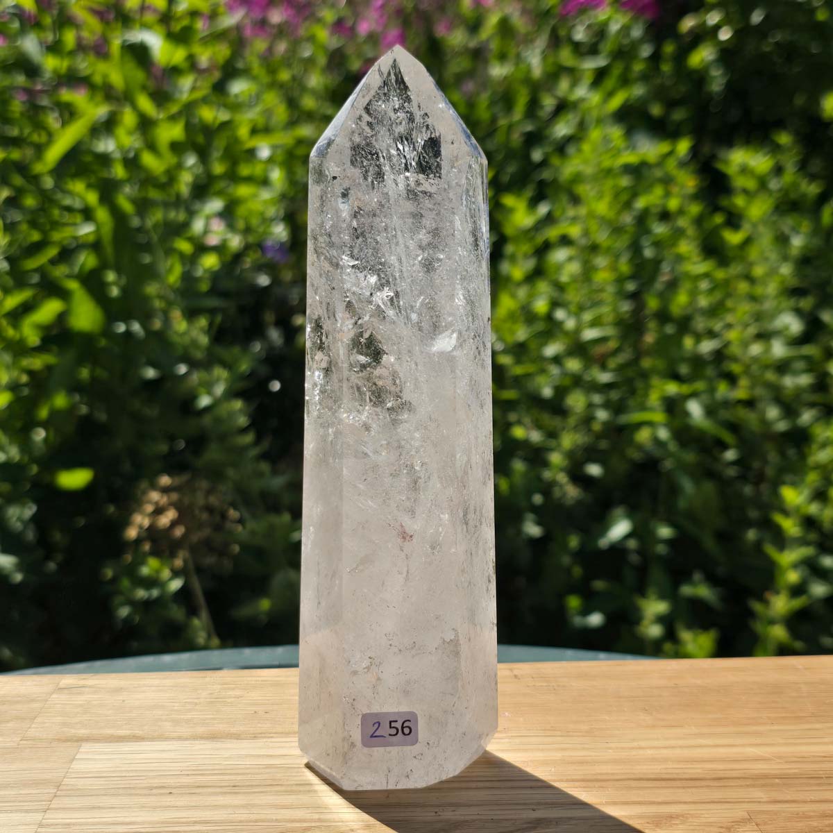 Bergkristall, Quarz, Obelisk geschliffen - 18x5x4 cm - Nr 256