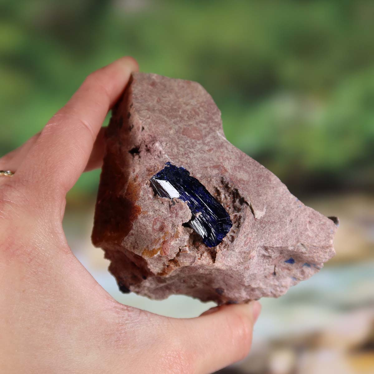 Azurit Malachit - natürlicher Rohstein - 8x5x5cm - Nr. 25