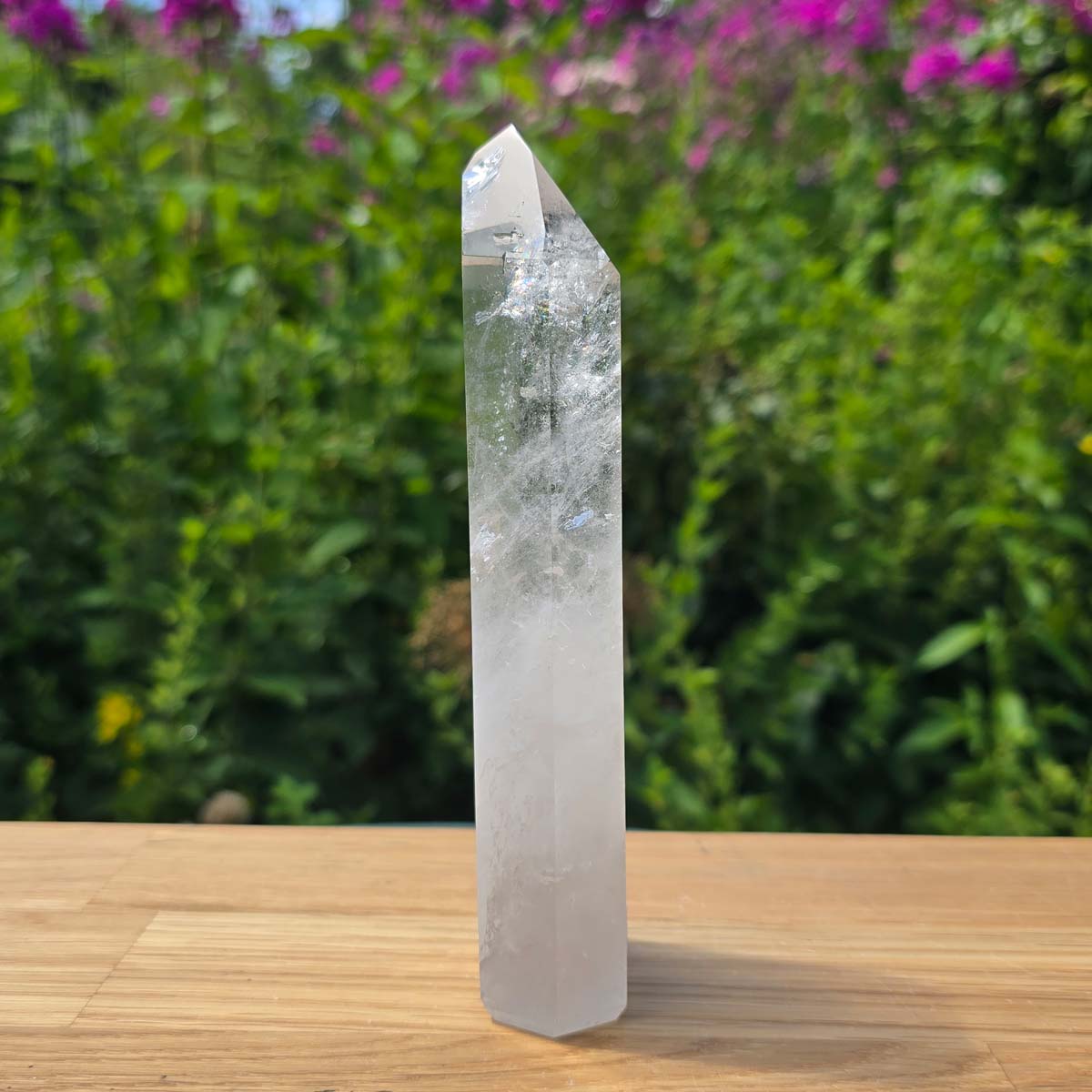 Bergkristall, Quarz, Obelisk geschliffen - 16x5x3 cm - Nr 264