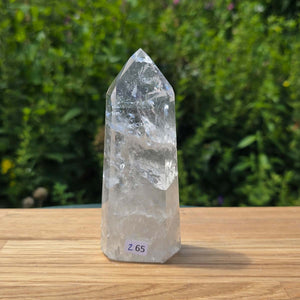 Bergkristall, Quarz, Obelisk geschliffen - 12x5x3 cm - Nr 265