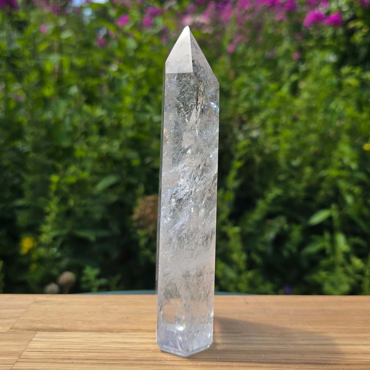 Bergkristall, Quarz, Obelisk geschliffen - 16x6x3 cm - Nr 266