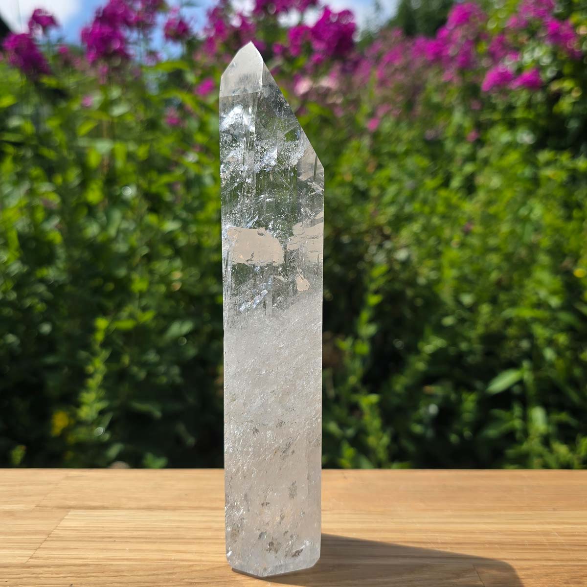 Bergkristall, Quarz, Obelisk geschliffen - 18x5x3 cm - Nr 271