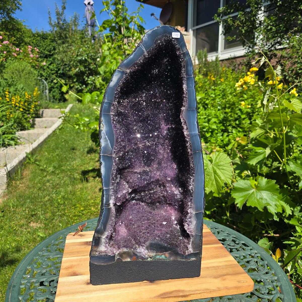 Amethyst Druse – Geode – Harmonie und Entspannung - 48x22x19cm - Nr. 272