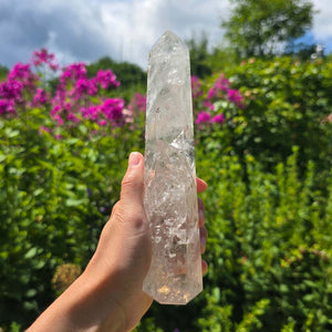 Bergkristall, Quarz, Obelisk geschliffen - 18x5x5 cm - Nr 275