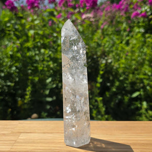 Bergkristall, Quarz, Obelisk geschliffen - 16x5x4 cm - Nr 276