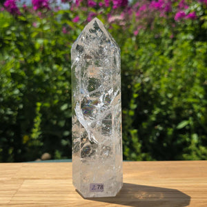 Bergkristall, Quarz, Obelisk geschliffen - 17x5x4 cm - Nr 278