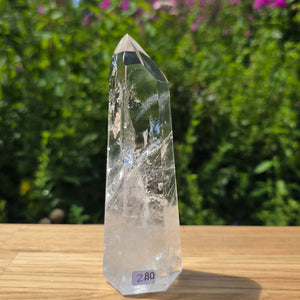 Bergkristall, Quarz, Obelisk geschliffen - 15x5x3 cm - Nr 280