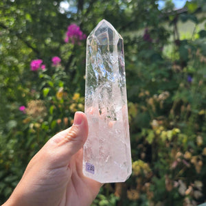 Bergkristall, Quarz, Obelisk geschliffen - 15x5x3 cm - Nr 280