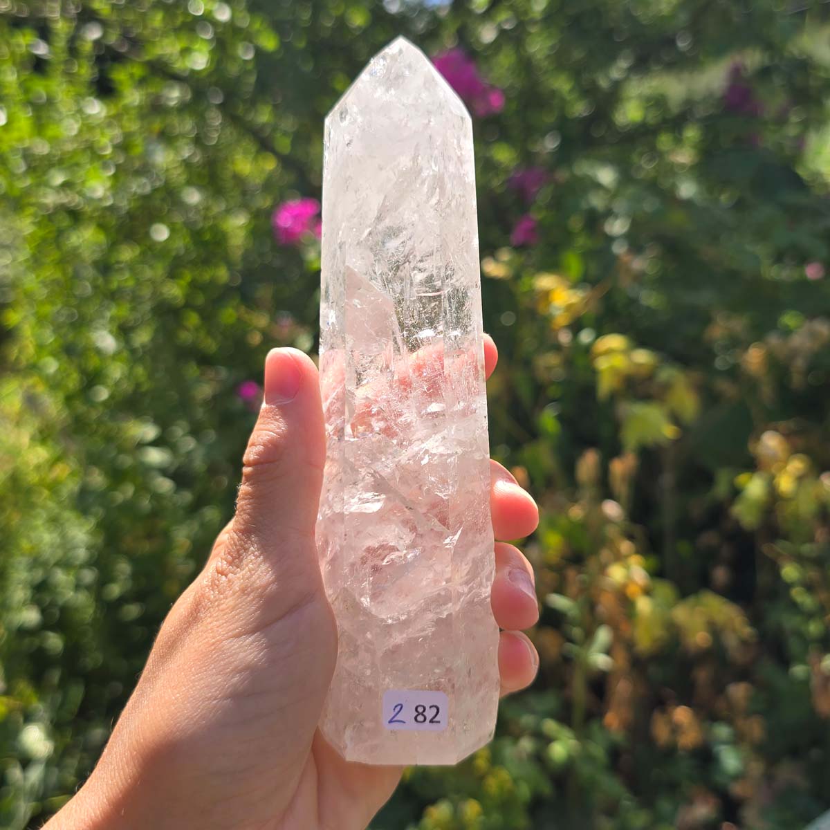 Bergkristall, Quarz, Obelisk geschliffen - 15x4x3 cm - Nr 282