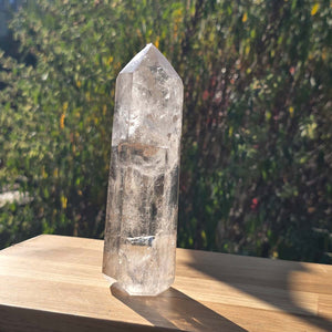 Bergkristall, Quarz, Obelisk geschliffen - 16x5x4 cm - Nr 292