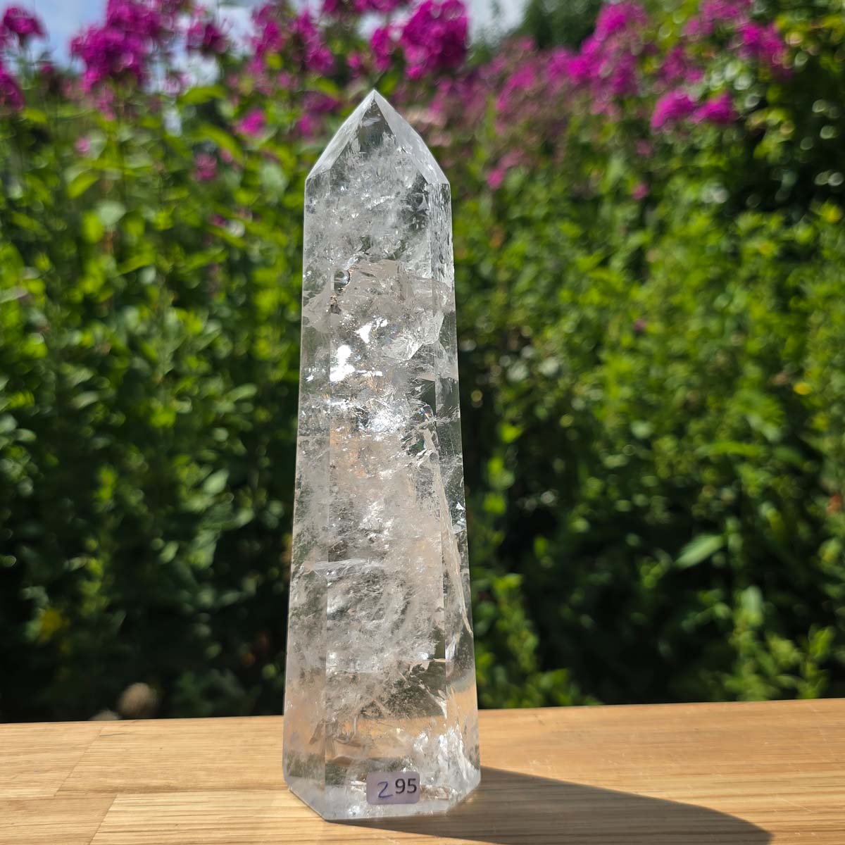 Bergkristall, Quarz, Obelisk geschliffen - 18x5x4 cm - Nr 295