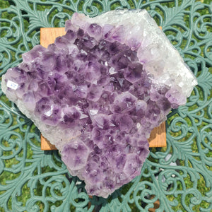 Rohes Amethyst Stück in dunkler Farbe