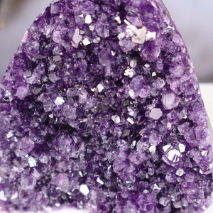 Uruguay Amethyst Mini Geode - 12x11x7cm - Harmonie und Entspannung – extra dunkler Qualität - NR 29