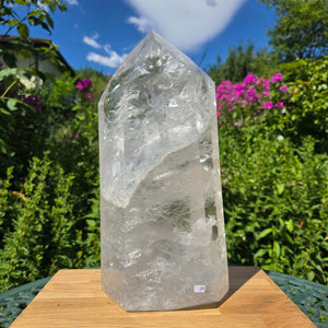 Bergkristall, Quarz, Obelisk geschliffen - 36x18x11 cm - Nr 29