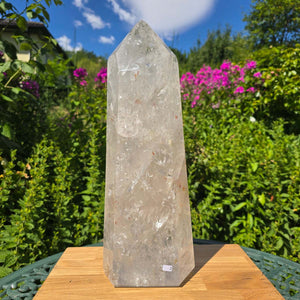 Bergkristall, Quarz, Obelisk geschliffen - 40x14x10 cm - Nr 2