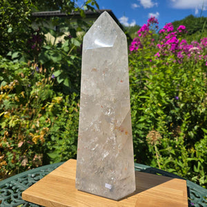 Bergkristall, Quarz, Obelisk geschliffen - 40x14x10 cm - Nr 2