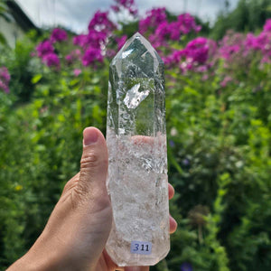 Bergkristall, Quarz, Obelisk geschliffen - 15x5x4 cm - Nr 311