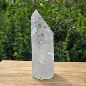 Bergkristall, Quarz, Obelisk geschliffen - 16x7x5 cm - Nr 314