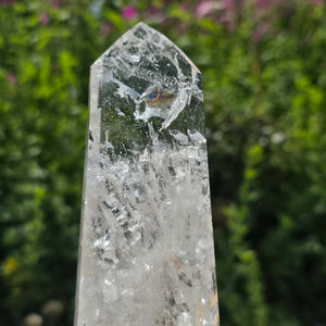 Bergkristall, Quarz, Obelisk geschliffen - 16x6x3 cm - Nr 320