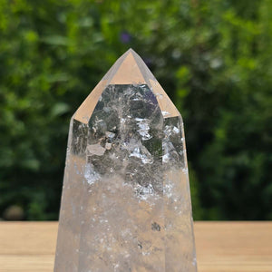 Bergkristall, Quarz, Obelisk geschliffen - 12x6x5 cm - Nr 332