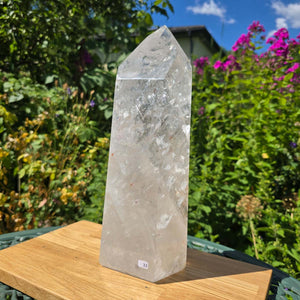 Bergkristall, Quarz, Obelisk geschliffen - 31x12x9 cm - Nr 33