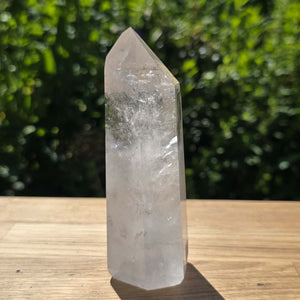 Bergkristall, Quarz, Obelisk geschliffen - 12x5x4 cm - Nr 341