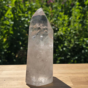 Bergkristall, Quarz, Obelisk geschliffen - 15x8x5 cm - Nr 347